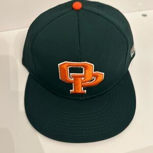 NWT The Game Pro OP Raiders Baseball Hat, size 7 1/4, dark green/orange